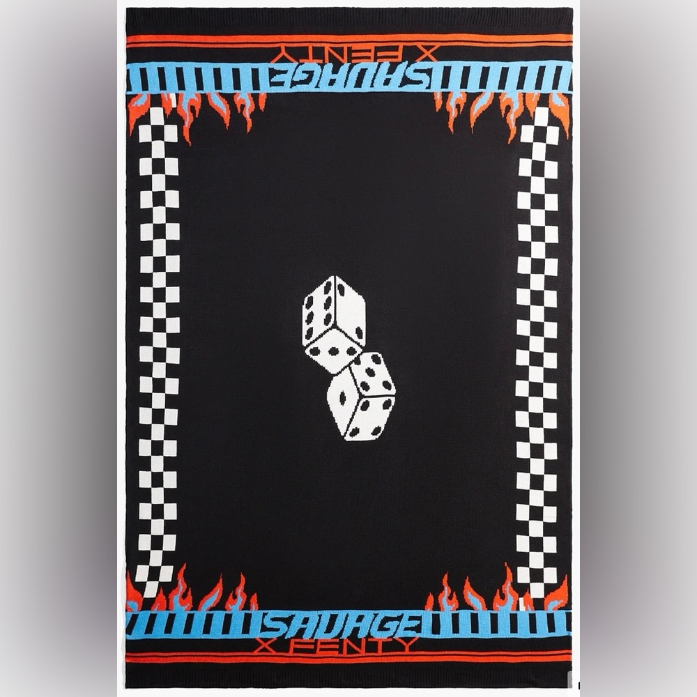 Savage X Fenty Lit Leisure Throw Blanket With Harness